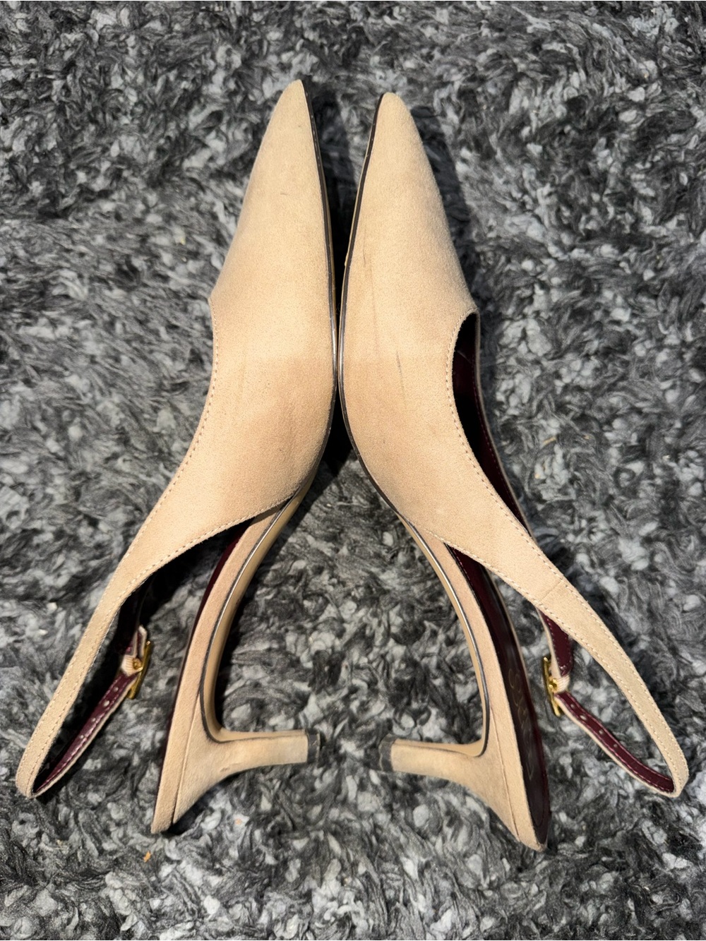 Franco Sarto Nude Heel Pump. Size: 10 W - Picture 4 of 11